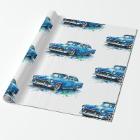 Papier d'emballage de voiture de muscle américaine