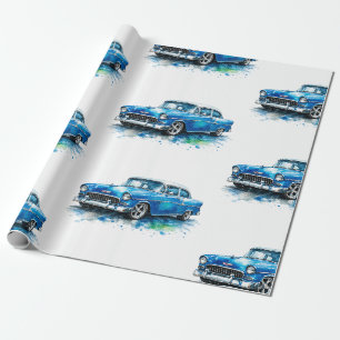 Cadeau Papier d'emballage de voiture de muscle américaine