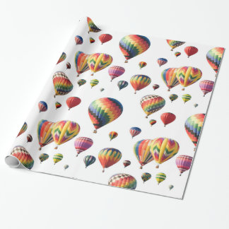 Cadeau Papier d'emballage de vol en montgolfière
