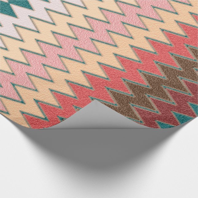 Cadeau Papier d'emballage de zigzag de Chevron de (Coin)