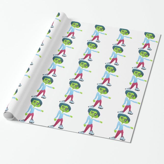 Cadeau Papier d'emballage de zombi (Déroulé)