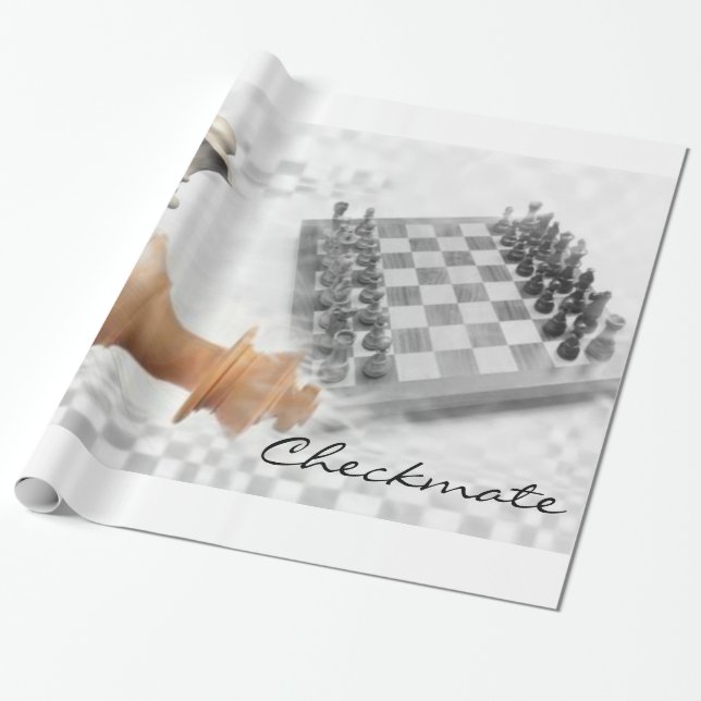 Cadeau Papier d'emballage d'échec et mat (Déroulé)
