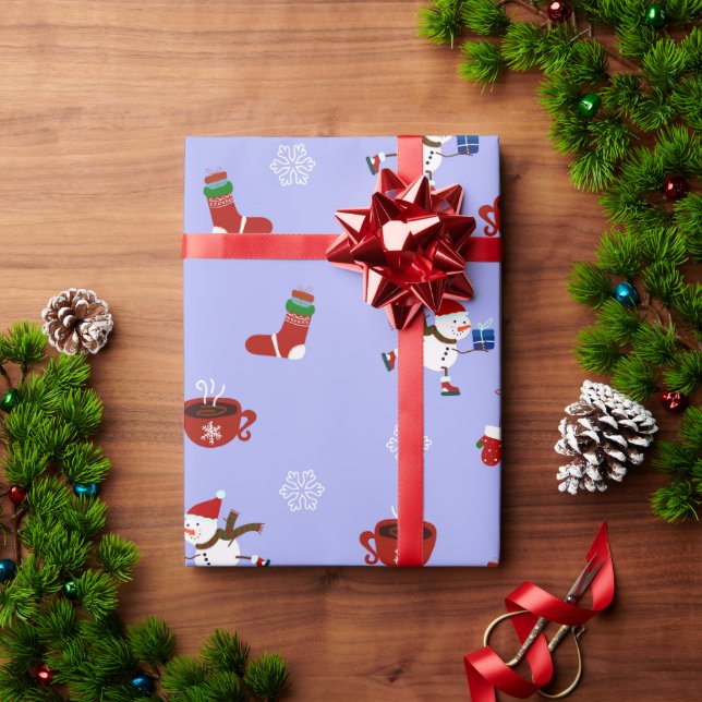 Cadeau Papier d'emballage décoratif pour décor de Noël Or (Cadeau de vacances)