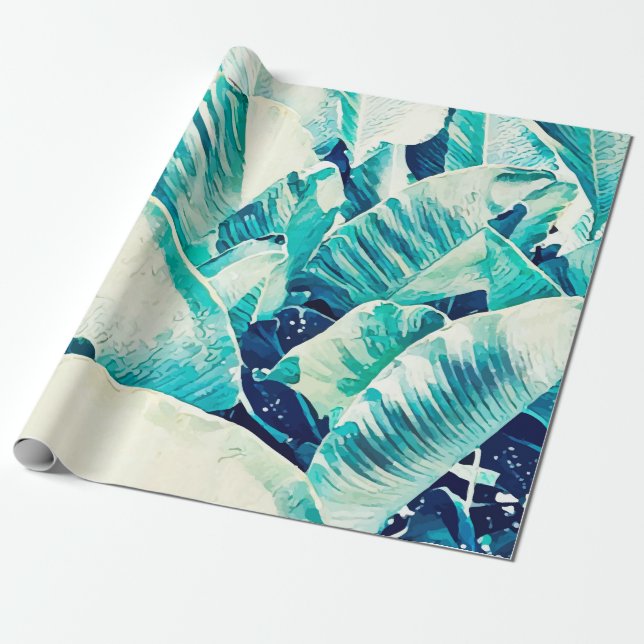 Cadeau Papier d'emballage d'écrasement de feuille de (Déroulé)