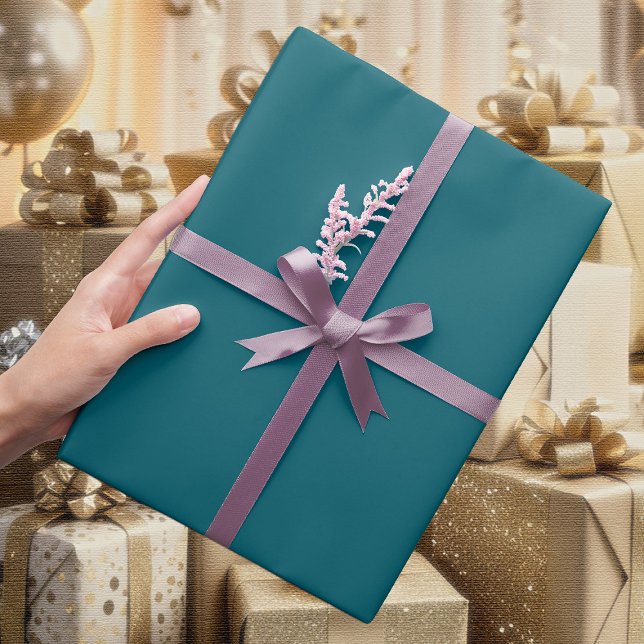 Cadeau Papier d'emballage Deep Petrol (Créateur téléchargé)