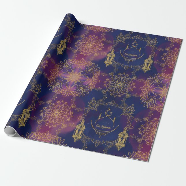 Cadeau Papier d'emballage d'Eid (Déroulé)
