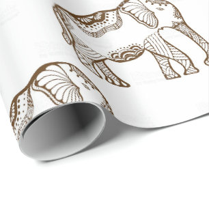 Cadeau Papier d'emballage d'éléphant