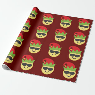 Cadeau Papier d'emballage d'Elf Emoji de saison fraîche