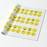 Papier d'emballage d'Emoji