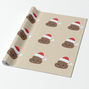 Cadeau Papier d'emballage d'Emoji de dunette de Noël