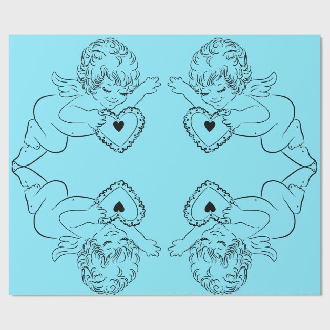 Cadeau Papier d'emballage des Anges (Plat)