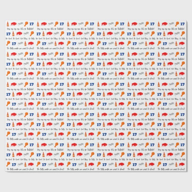 Cadeau Papier d'emballage des Buffalo Bills (Plat)