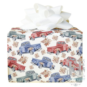 Cadeau Papier d'emballage des camions pick-up américains