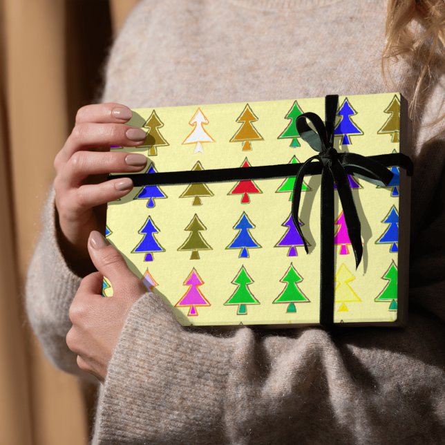 Cadeau Papier d'emballage d'hiver de Noël coloré (Créateur téléchargé)