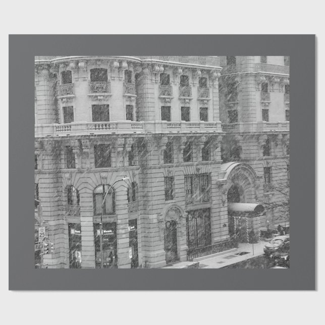 Cadeau Papier d'emballage d'hiver Upper West Side (Plat)