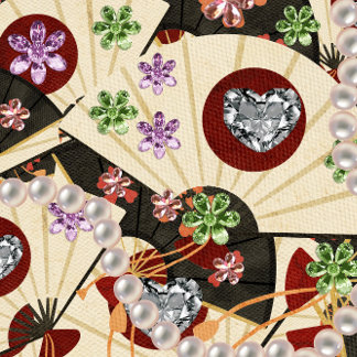 Cadeau Papier d'emballage Diamond et Pearls