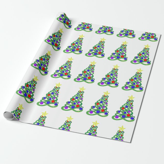 Cadeau Papier d'emballage d'Infini-Arbre (Déroulé)