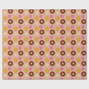 Cadeau Papier d'emballage Donuts Sucrés