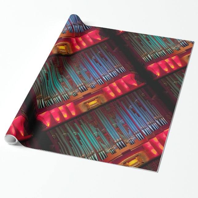 Cadeau Papier d'emballage d'orgue coloré (Déroulé)