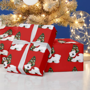 Cadeau Papier d'emballage d'ours polaire de Noël