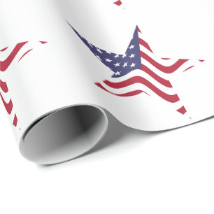 Cadeau Papier d'emballage Drapeau Américain étoile patrio