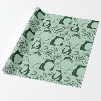 Cadeau Papier d'emballage drôle de grenouille - Vert