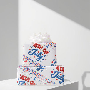 Cadeau Papier d'emballage du 4 juillet