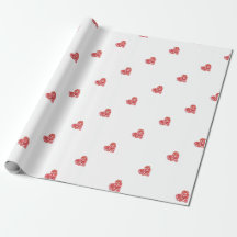 Papier d'emballage du coeur