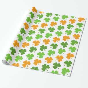 Cadeau Papier d'emballage du jour de St Patrick irlandais