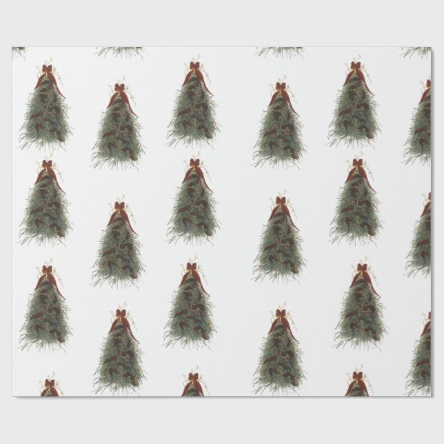 Cadeau Papier d'emballage élégant pour arbre de Noël (Plat)