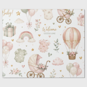 Cadeau Papier d'emballage élégant pour Baby Shower