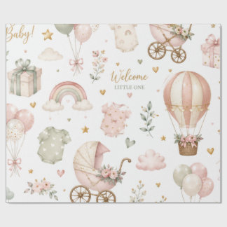 Cadeau Papier d'emballage élégant pour Baby Shower