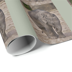 Cadeau Papier d'emballage Éléphant de bébé