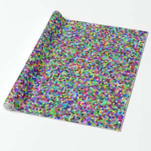 Cadeau Papier d'emballage emballé d'hexagones