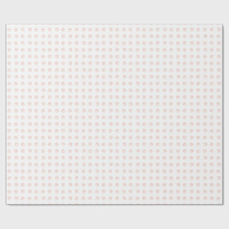 Cadeau Papier d'emballage Empreintes de Patte de Rose Min