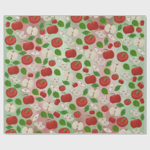 Papier d'emballage en art pointilliste « Pomme de