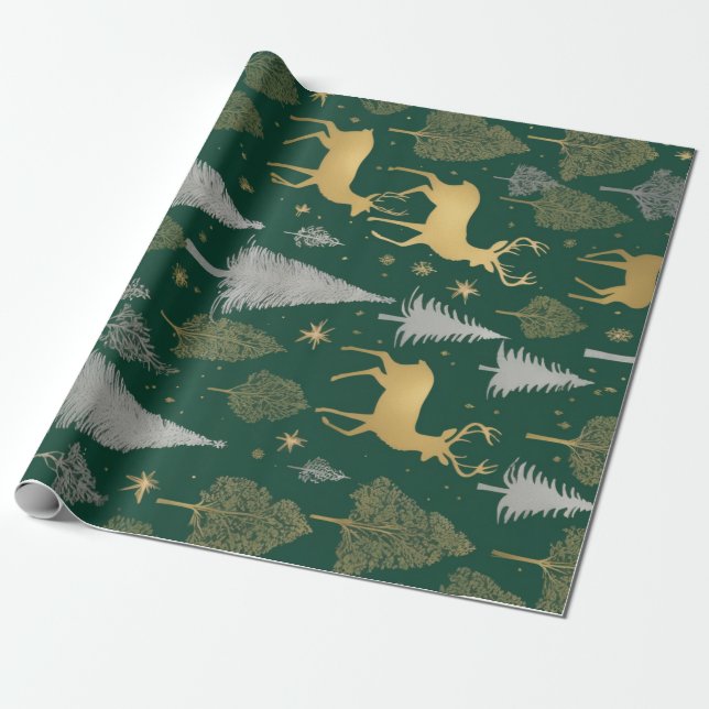 Cadeau Papier d'emballage en bois blanc (Déroulé)