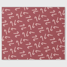 Papier d'emballage en forme de canne de bonbon