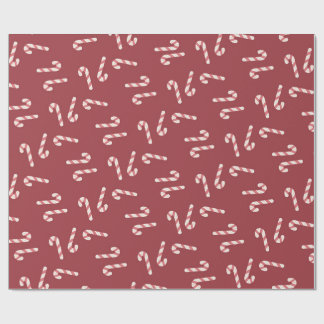 Cadeau Papier d'emballage en forme de canne de bonbon