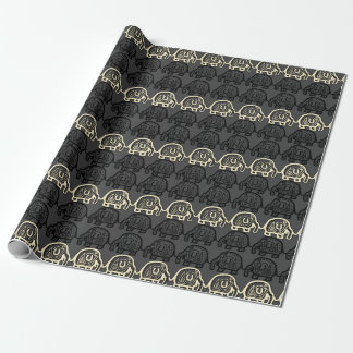 Cadeau Papier d'emballage en pierre gris d'unité