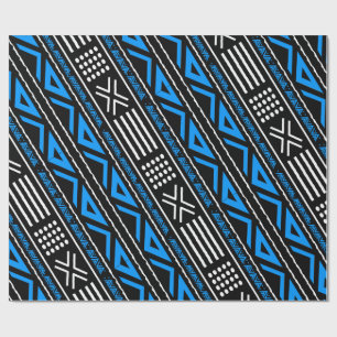 Cadeau Papier d'emballage en tissu de boue Bogolan tribal