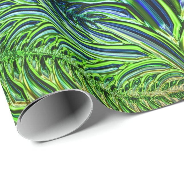 Cadeau Papier d'emballage en verre 5A de fractale (Coin rond)