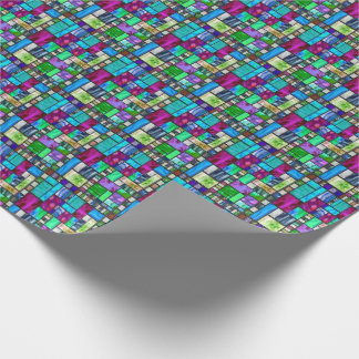 Cadeau Papier d'emballage en verre souillé