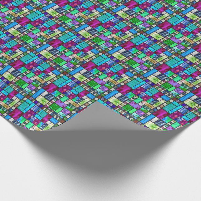 Cadeau Papier d'emballage en verre souillé (Coin)