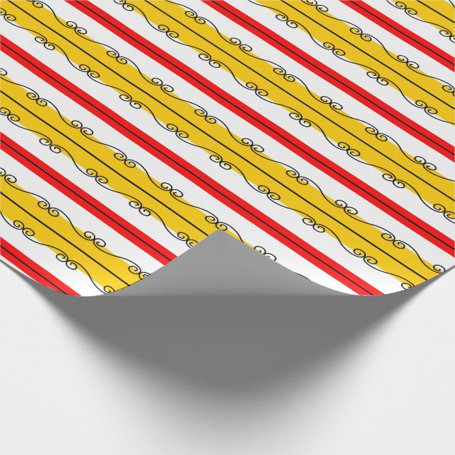 Cadeau Papier d'emballage espagnol à bande (Coin)