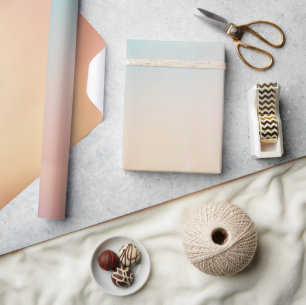 Cadeau Papier d'emballage esthétique pastel doux