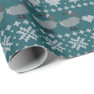 Cadeau Papier d'emballage Fair Isle Cottagecore Canadiana