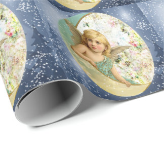 Cadeau Papier d'emballage fait sur commande d'ange de