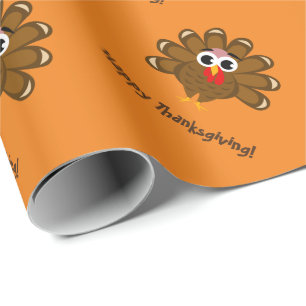 Cadeau Papier d'emballage fait sur commande de dinde de