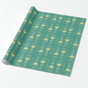 Cadeau Papier d'emballage fait sur commande en verre de